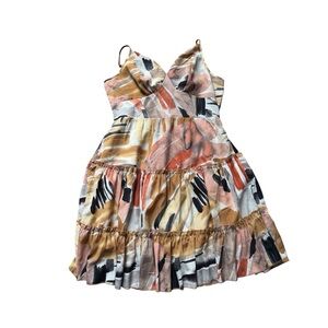 ELINGS Earthy Tones Mini Dress M